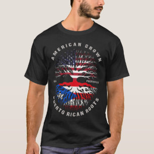 Amerikaanse vlag van Puerto Rico T-shirt