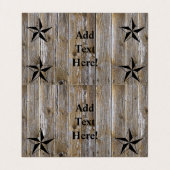 Amerikaanse vlag van Texas Lone Star Visitekaartje (Binnenkant ongevouwen)