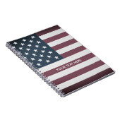 Amerikaanse vlag van USA custom spiraal notitieboe Notitieboek (Rechterzijde)