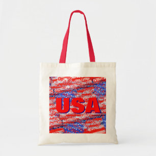Amerikaanse vlag van vaderland tote bag