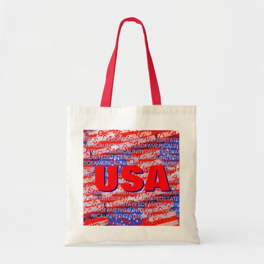 Amerikaanse vlag van vaderland tote bag (Voorkant)