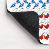 Amerikaanse vlag van vogels muismat (Hoek)