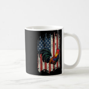 Amerikaanse Vlag Vechtende Haan Kip Koffiemok