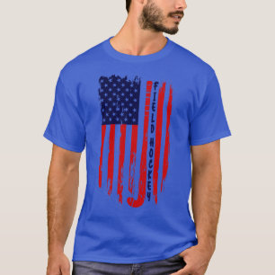Amerikaanse Vlag Veldhockey USA Patriottisch T-shirt