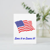 Amerikaanse vlag/Verenigde Staten Briefkaart (Staand voorkant)