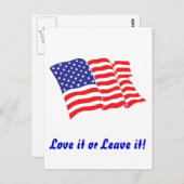 Amerikaanse vlag/Verenigde Staten Briefkaart (Voorkant / Achterkant)