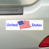 Amerikaanse vlag Verenigde Staten Bumpersticker (Op auto)