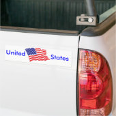 Amerikaanse vlag Verenigde Staten Bumpersticker (Op Truck)