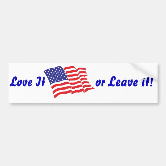 Amerikaanse vlag/Verenigde Staten Bumpersticker (Voorkant)
