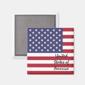 Amerikaanse vlag & Verenigde Staten - feestelijke  Magneet (Voorkant / Achterkant)