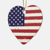 Amerikaanse vlag Verenigde Staten gepersonaliseerd Keramisch Ornament (Links)