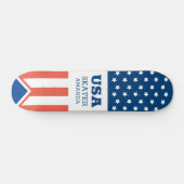 Amerikaanse vlag Verenigde Staten gepersonaliseerd Persoonlijk Skateboard (Horizontaal)