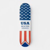 Amerikaanse vlag Verenigde Staten gepersonaliseerd Persoonlijk Skateboard (Voorkant)