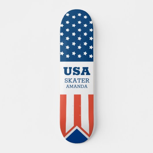 Amerikaanse vlag Verenigde Staten gepersonaliseerd Persoonlijk Skateboard (Voorkant)