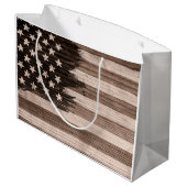 Amerikaanse vlag Verenigde Staten - Grote Gift Bag Groot Cadeauzakje (Achterkant Gekanteld)