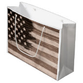 Amerikaanse vlag Verenigde Staten - Grote Gift Bag Groot Cadeauzakje (Voorkant Gekanteld)