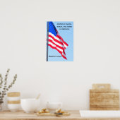 Amerikaanse vlag: Verenigde Staten...in vrijheid/  Poster (Keuken)