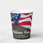 Amerikaanse vlag Verenigde Staten Papieren Bekers (Achterkant)