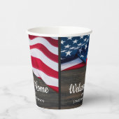 Amerikaanse vlag Verenigde Staten Papieren Bekers (Links)
