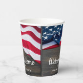 Amerikaanse vlag Verenigde Staten Papieren Bekers (Rechts)