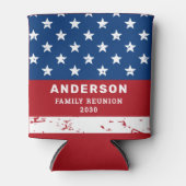 Amerikaanse vlag Verenigde Staten persoonlijke pat Blikjeskoeler (Voorkant)