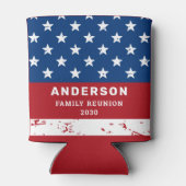 Amerikaanse vlag Verenigde Staten persoonlijke pat Blikjeskoeler (Achterkant)