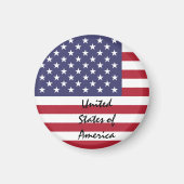 Amerikaanse vlag & Verenigde Staten - reizen/sport Magneet (Voorkant)