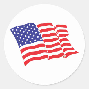 Amerikaanse vlag Verenigde Staten Ronde Sticker