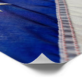 Amerikaanse vlag Verenigde Staten Rood White Blue Poster (Hoek)