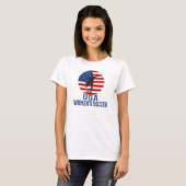 Amerikaanse vlag Verenigde Staten T-shirt voor vro (Voorkant volledig)
