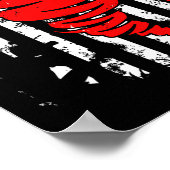 Amerikaanse vlag Verenigde Staten Tornado Storm Ch Poster (Hoek)