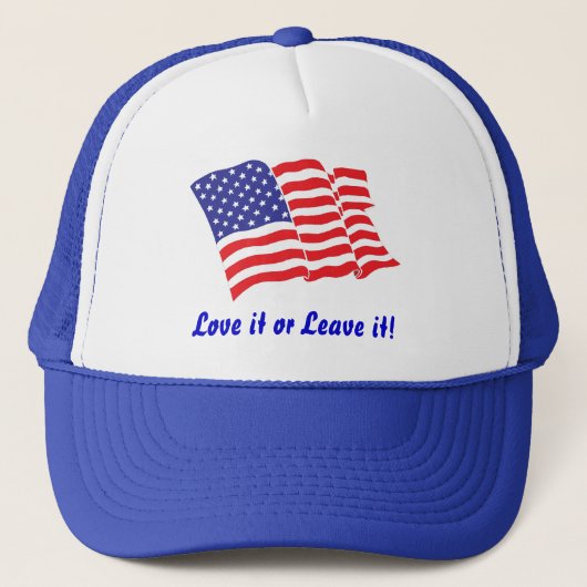Amerikaanse vlag/Verenigde Staten Trucker Pet (Voorkant)