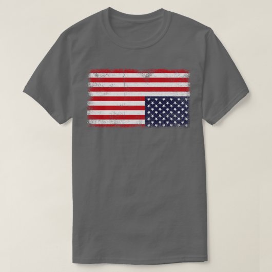 Amerikaanse vlag Verenigde Staten U T-shirt (Design voorkant)