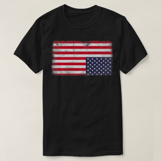 Amerikaanse vlag Verenigde Staten U T-shirt (Design voorkant)