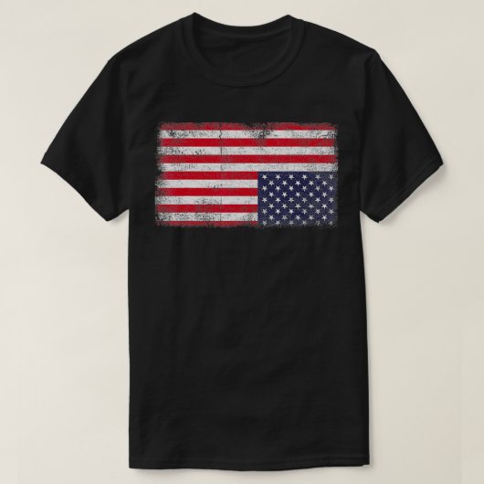 Amerikaanse vlag Verenigde Staten U T-shirt (Design voorkant)