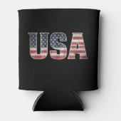 Amerikaanse vlag Verenigde Staten US 4 van juli Blikjeskoeler (Voorkant)