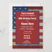 Amerikaanse vlag Verenigde Staten vakantie verjaar Kaart (Achterkant)