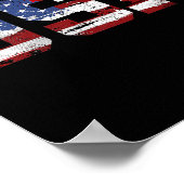 Amerikaanse vlag Verenigde Staten van Amerika 4e V Poster (Hoek)