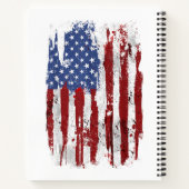 Amerikaanse vlag Verenigde Staten van Amerika 4t Notitieboek (Achterkant)
