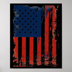 Amerikaanse vlag Verenigde Staten van Amerika 4t Poster