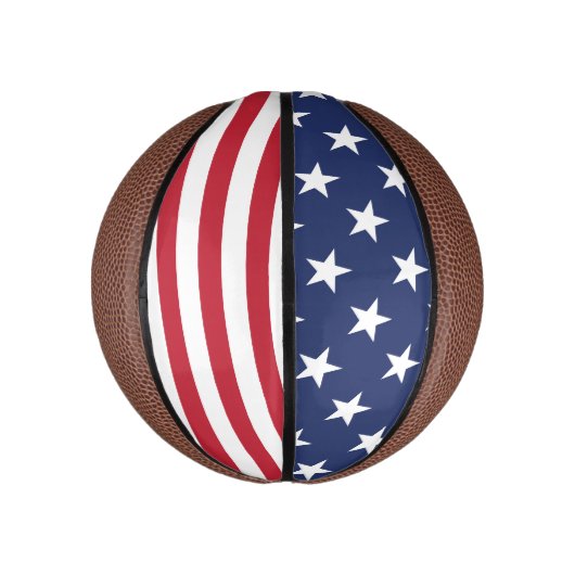 Amerikaanse vlag Verenigde Staten van Amerika Basketbal (Verticaal)