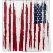 Amerikaanse vlag | Verenigde Staten van Amerika | Douchegordijn (Voorkant)