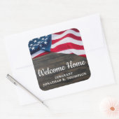 Amerikaanse vlag Verenigde Staten Vierkante Sticker (Envelop)