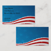 Amerikaanse vlag Verenigde Staten Visitekaartje (Voorkant / Achterkant)