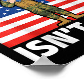 Amerikaanse vlag Verenigde Staten Vrijheid Soldaat Poster (Hoek)