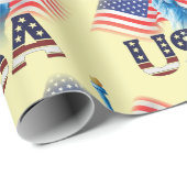 Amerikaanse vlag Verenigde Staten vrijheidsbeeld , Cadeaupapier (Rol Hoek)