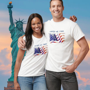 Amerikaanse vlag - Verenigde Wij staan - Mannen T-shirt