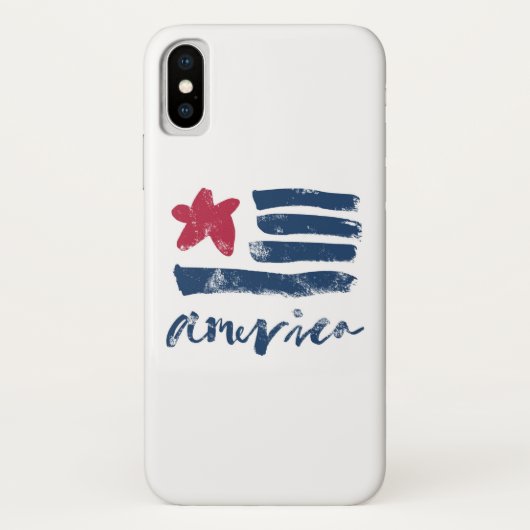 Amerikaanse Vlag Verfstreken Case-Mate iPhone Case (Achterkant)