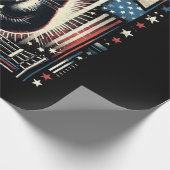 Amerikaanse vlag verhit - Boxer bo Cadeaupapier (Hoek)
