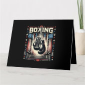 Amerikaanse vlag verhit - Boxer  bo Kaart (Voorkant)